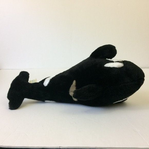 Sea World Shamu Plush Killer Whale Orca Black & White Stuffed Animal Toy 15" - Picture 4 of 8